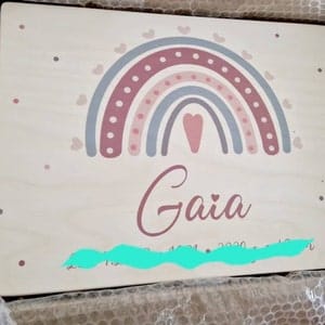 Customer photo review of Personalisierte Erinnerungskiste Reh im Wald