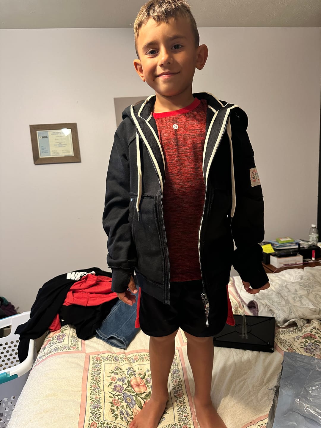 Customer photo review of THE FRANKIE HOODIE FOR KIDS