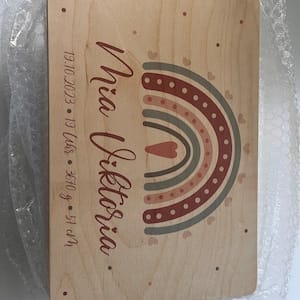 Customer photo review of Personalisierte Erinnerungskiste Elephant Boho
