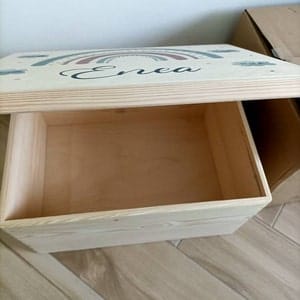 Customer photo review of Personalisierte Erinnerungskiste Regenbogen