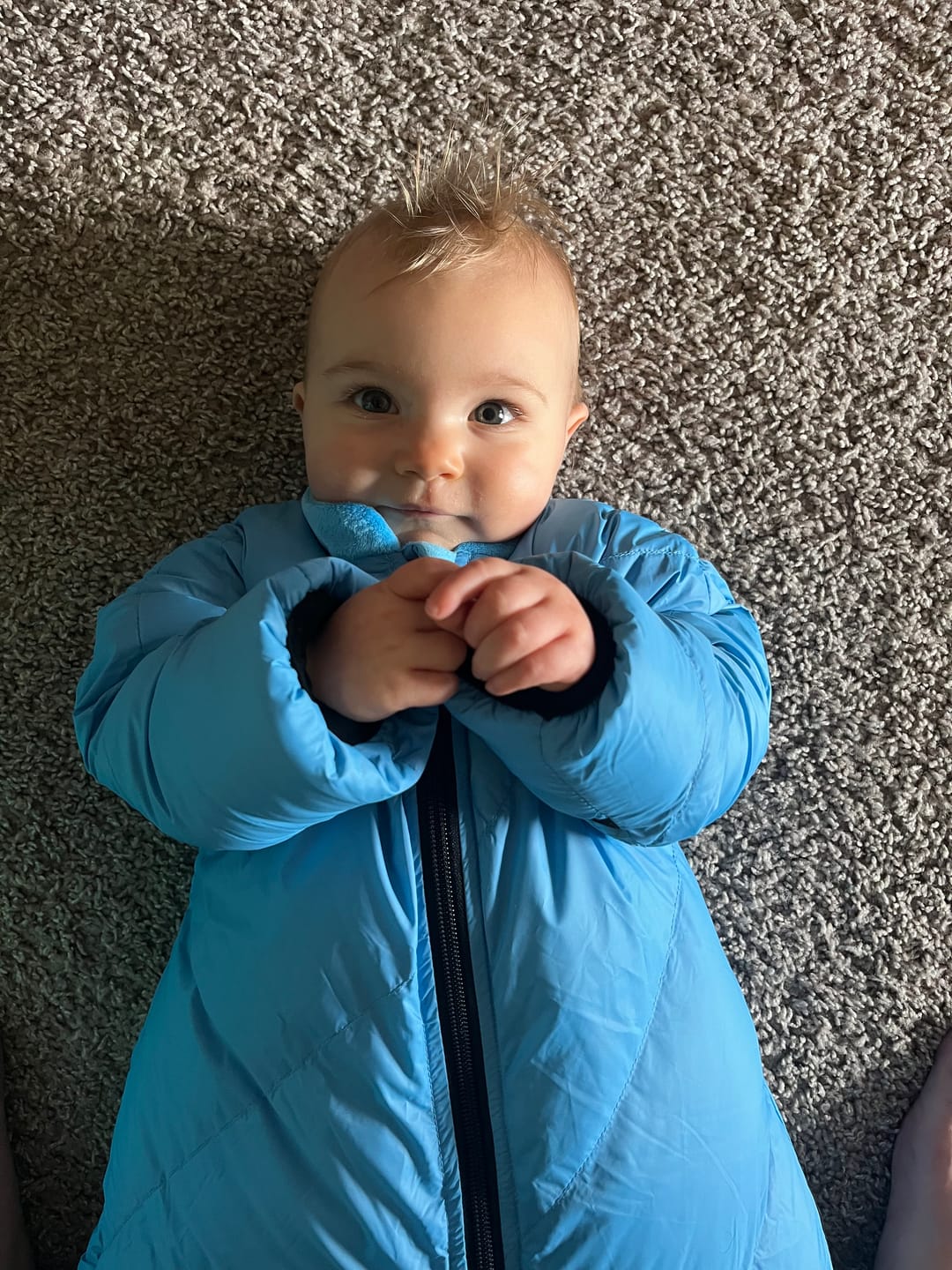 Customer photo review of Little Mo Baby Sleeping Bag (6-18 months)
