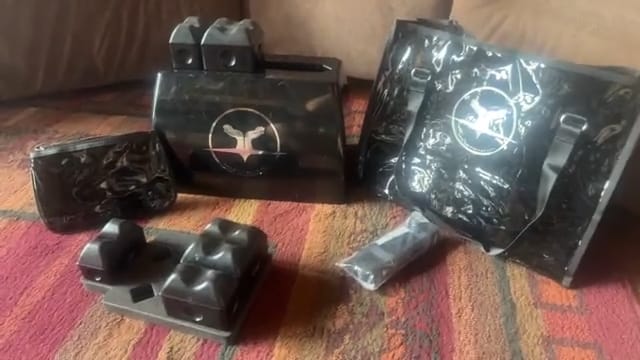 Customer photo review of Stunt Stand & Full Accessory Set (1 Strap Set + 1 Carrying Bags)