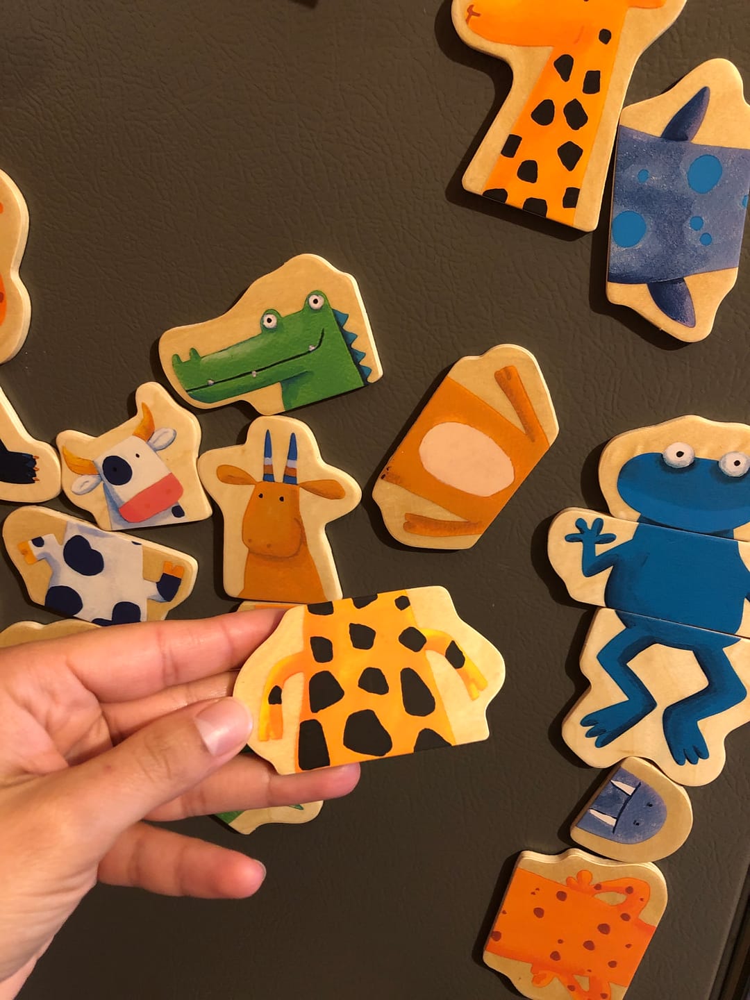 Customer photo review of Juego de figuras magnéticas de Madera Crazy