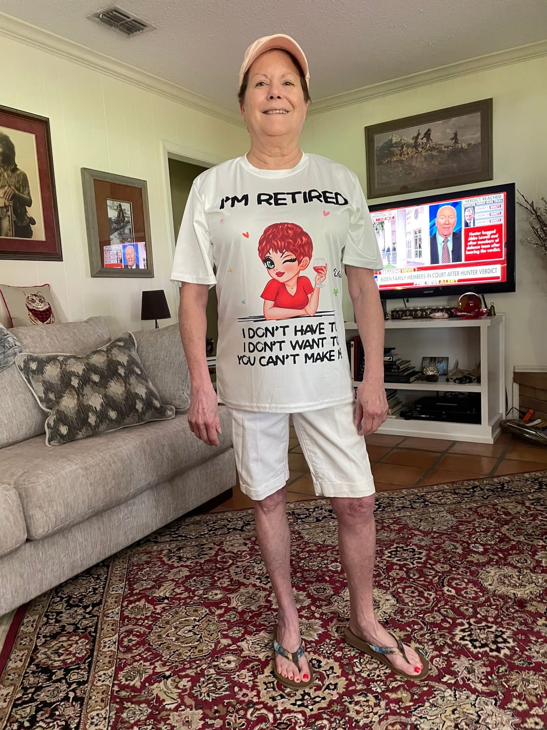 Customer photo review of I'm Retired You Can't Make Me Retirement Gift - Personalized T-Shirt