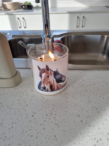 Customer photo review of The Horse Candle
