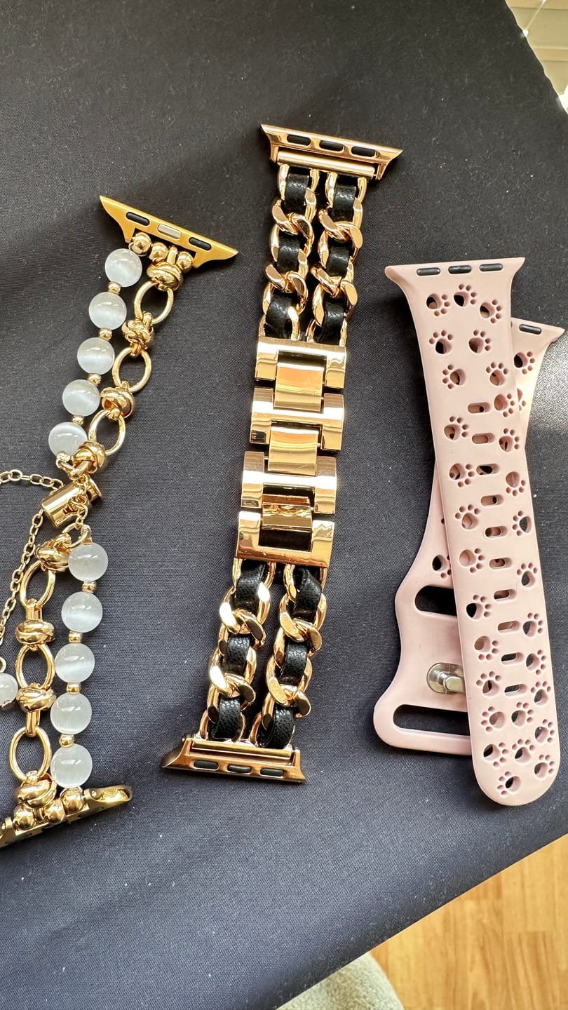 Customer photo review of Apple Watch Metallarmband "Perl"