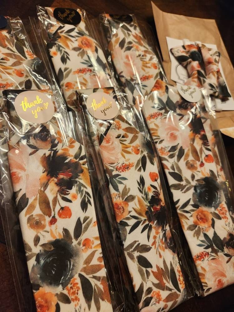 Customer photo review of Floral Ivory Terracotta Necktie