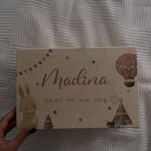 Customer photo review of Personalisierte Erinnerungskiste Koala