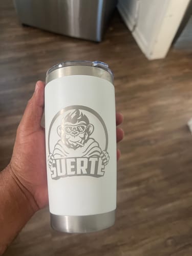 Customer photo review of Bundle (6) Custom Laser Engraved - 20oz Tumblers