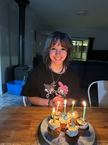 Customer photo review of 15 x 5 cm Pre-cut Standard Cupcake Custom Edible Icing Images