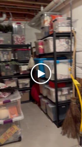 Customer video review of REIBII 72"H Heavy Duty Garage Shelving,Adjustable Storage Shelving Basement Shelving for Warehouse