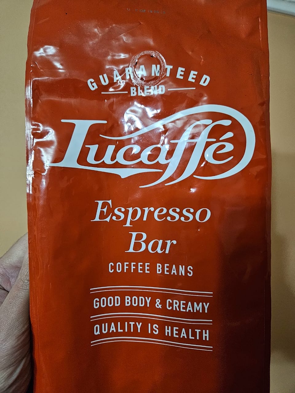 Customer photo review of Lucaffe Espresso Bar 1 kg Grano Entero