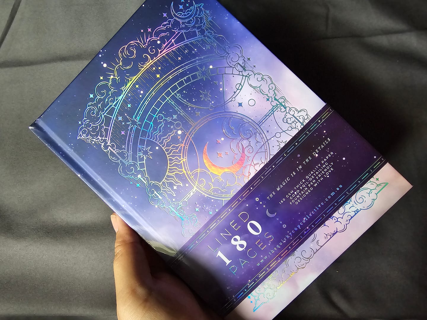 Customer photo review of Otherworldly Journal Blue