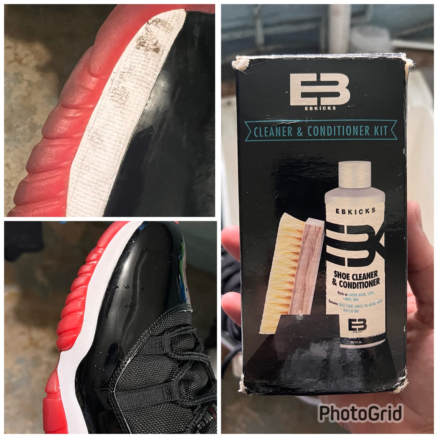 Customer photo review of Sneaker Care Kit
