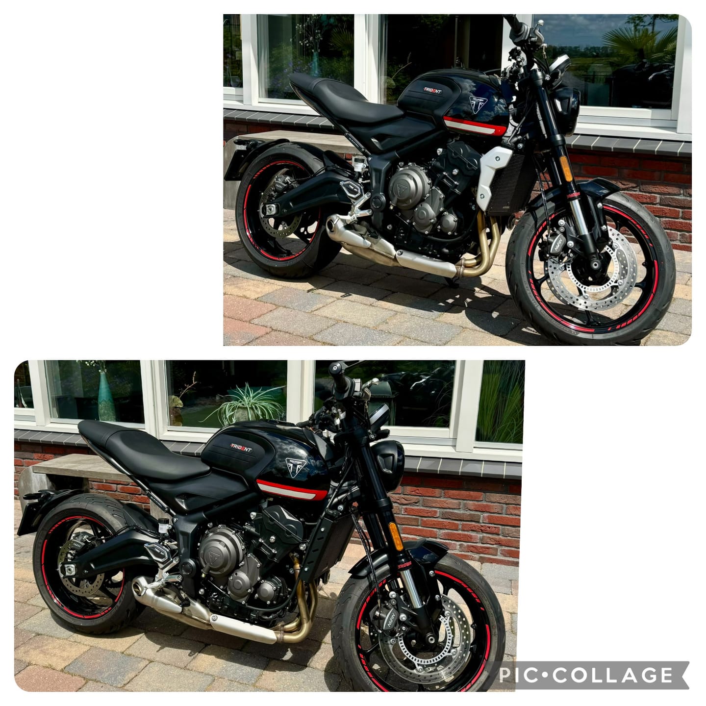 Customer photo review of Triumph Trident 660 Radiator Side Covers