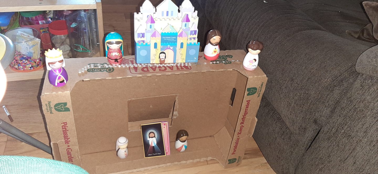 Customer photo review of The Interior Castle of St. Teresa of Avila: A Mini Catholic Primer shaped book