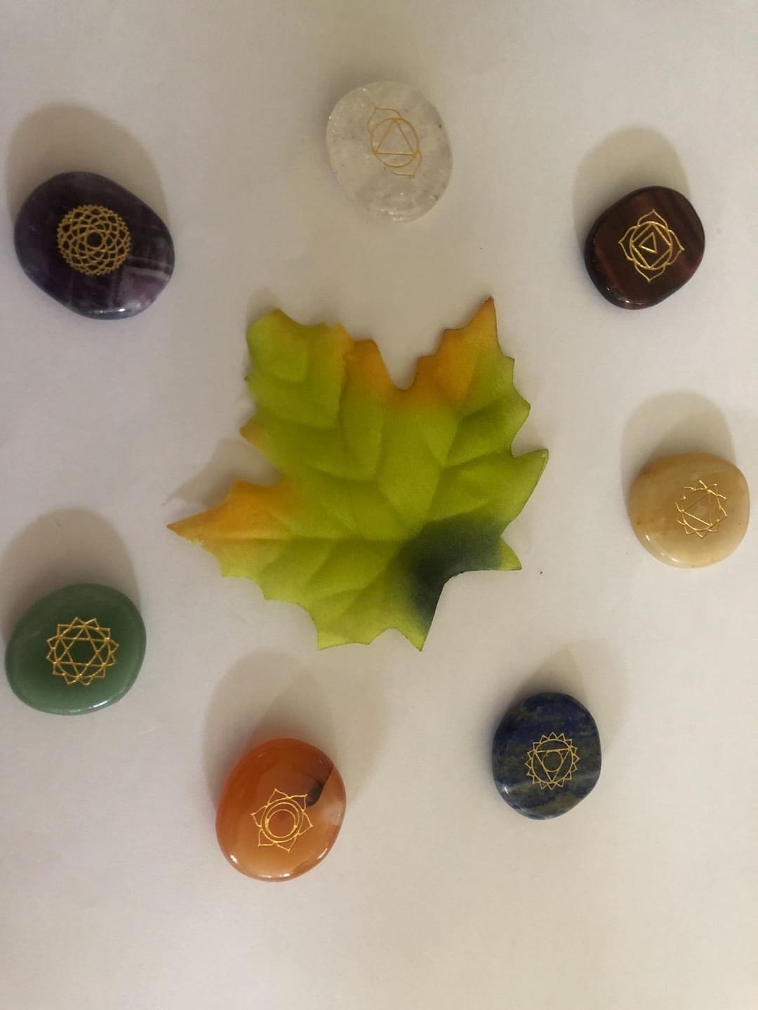 Customer photo review of Chakra Set mit 7 Energiesteinen