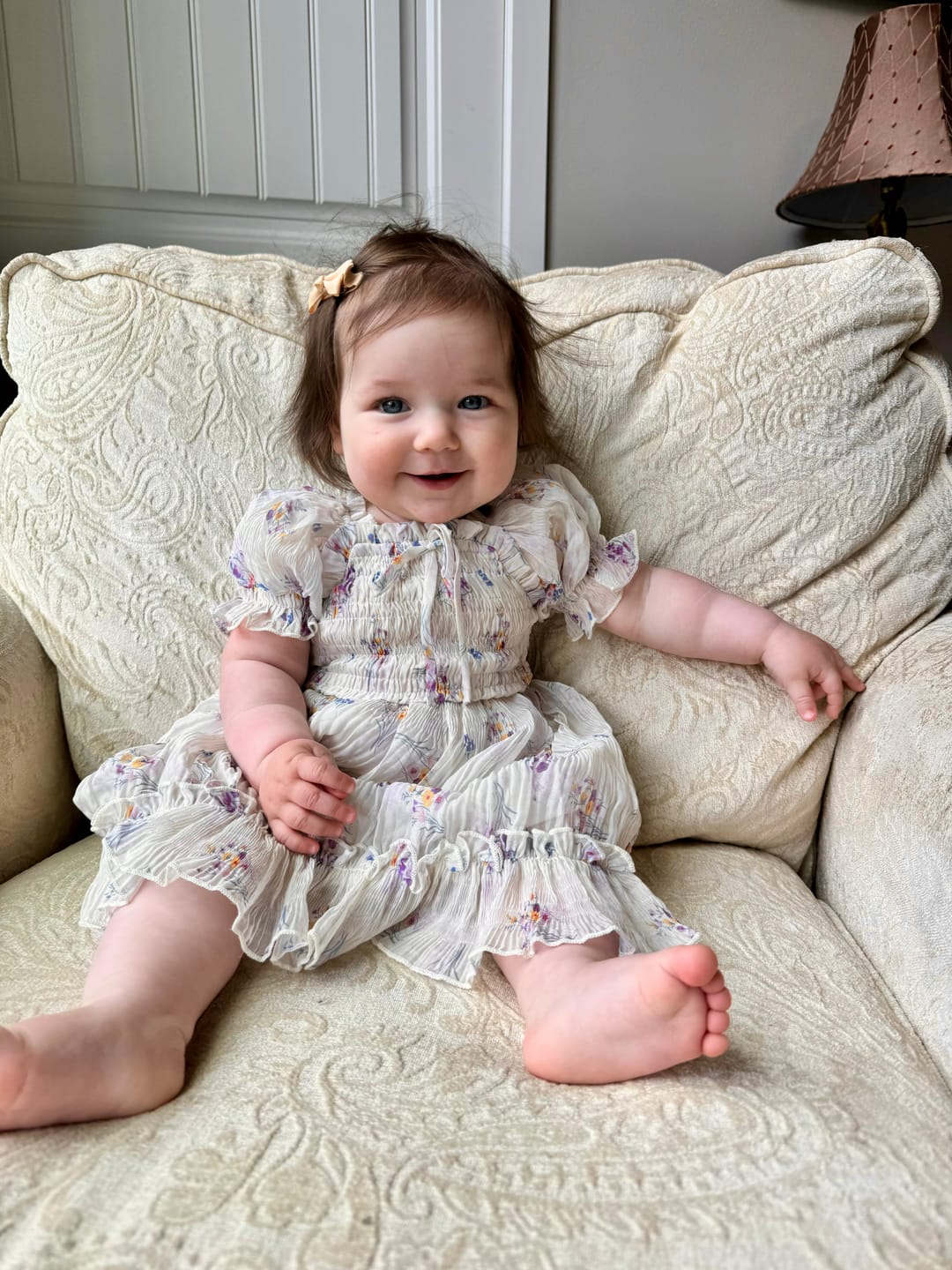 Customer photo review of Crinkled Chiffon Dress - Antique White (Limited Edition)