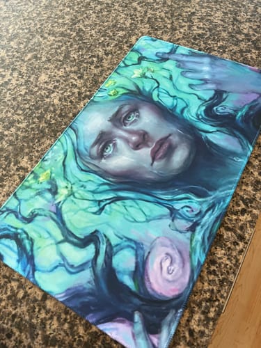 Customer photo review of Custom Playmat (24" x 14")