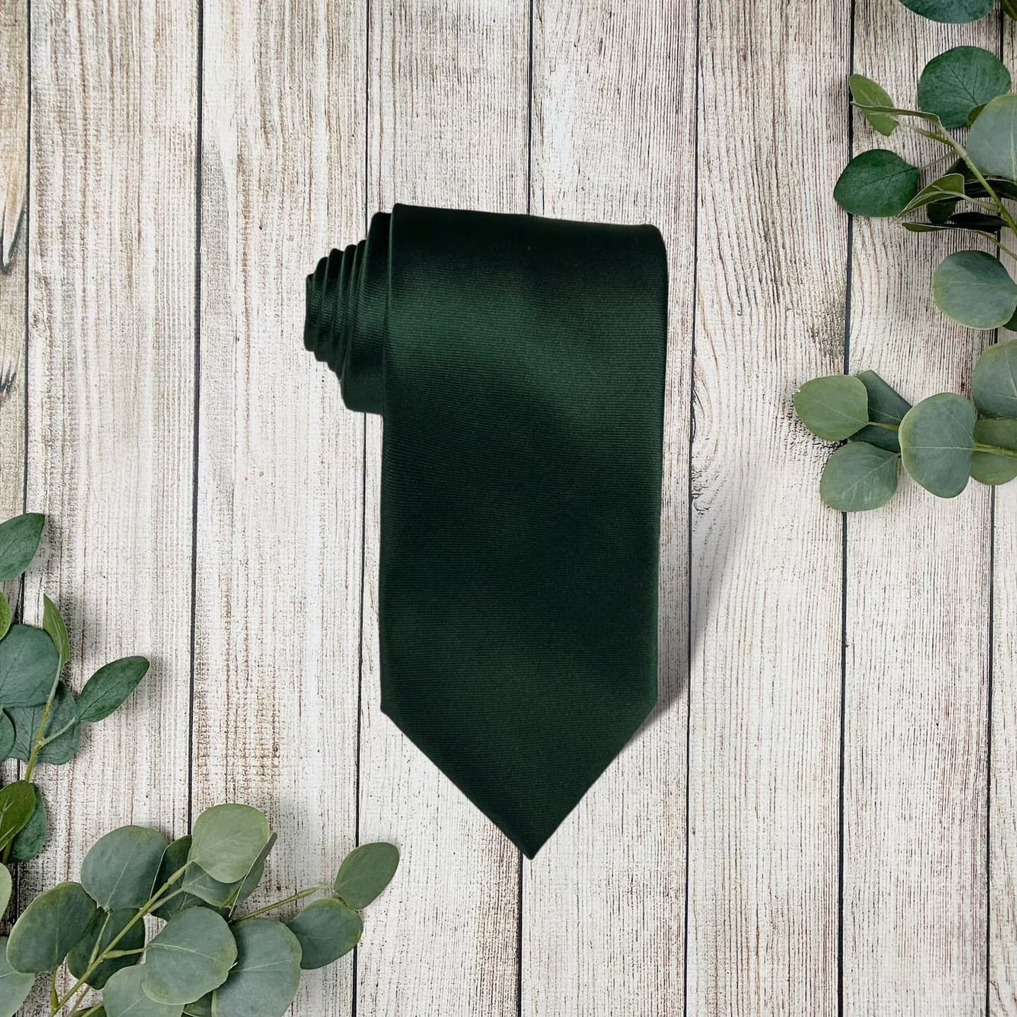 Customer photo review of Emerald Satin Necktie