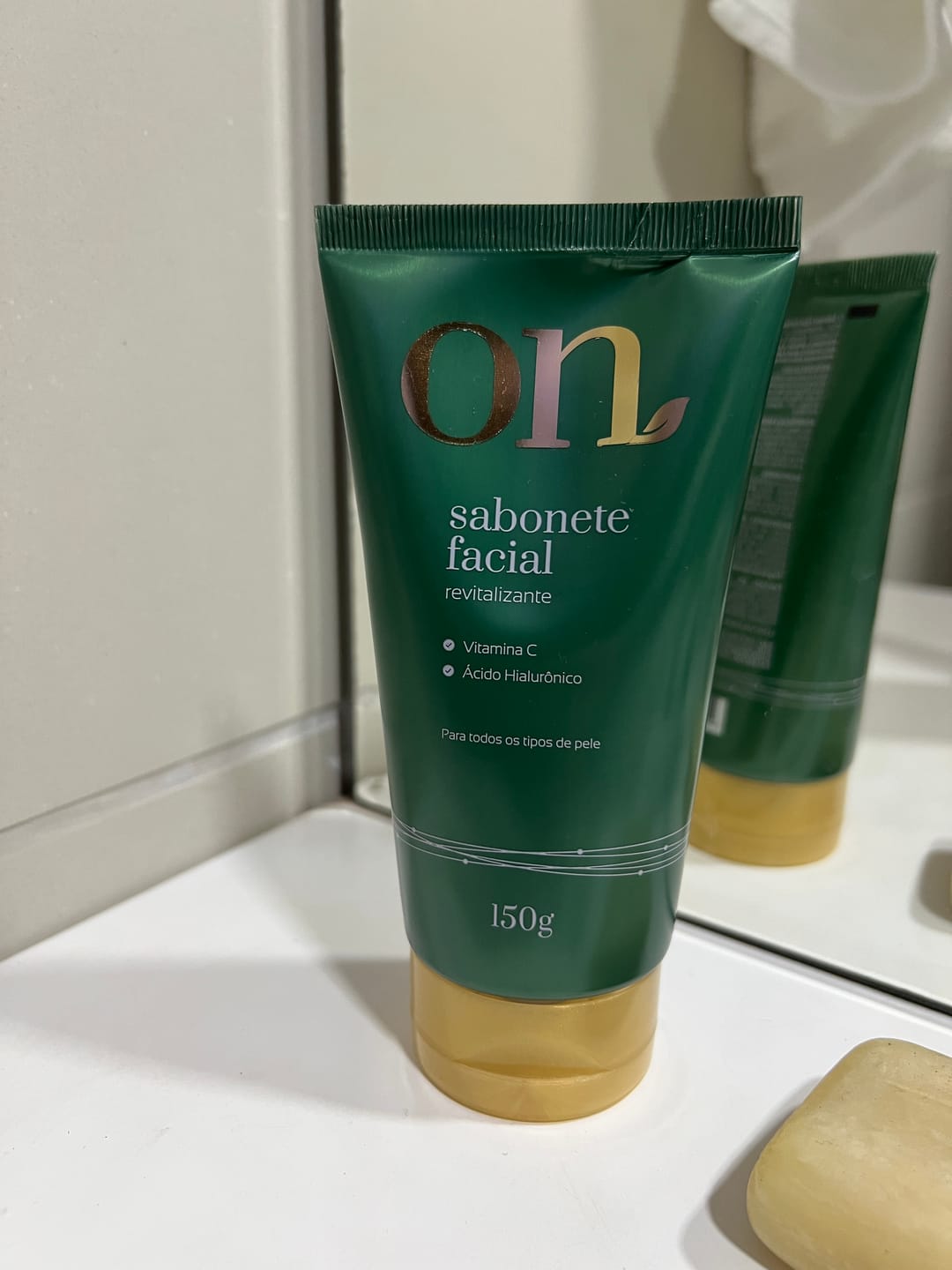 Customer photo review of Sabonete Facial Revitalizante ON