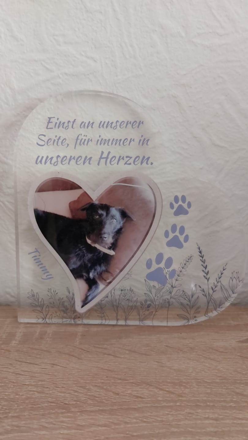 Customer photo review of Einst an meiner Seite - Individuelles Glasherz