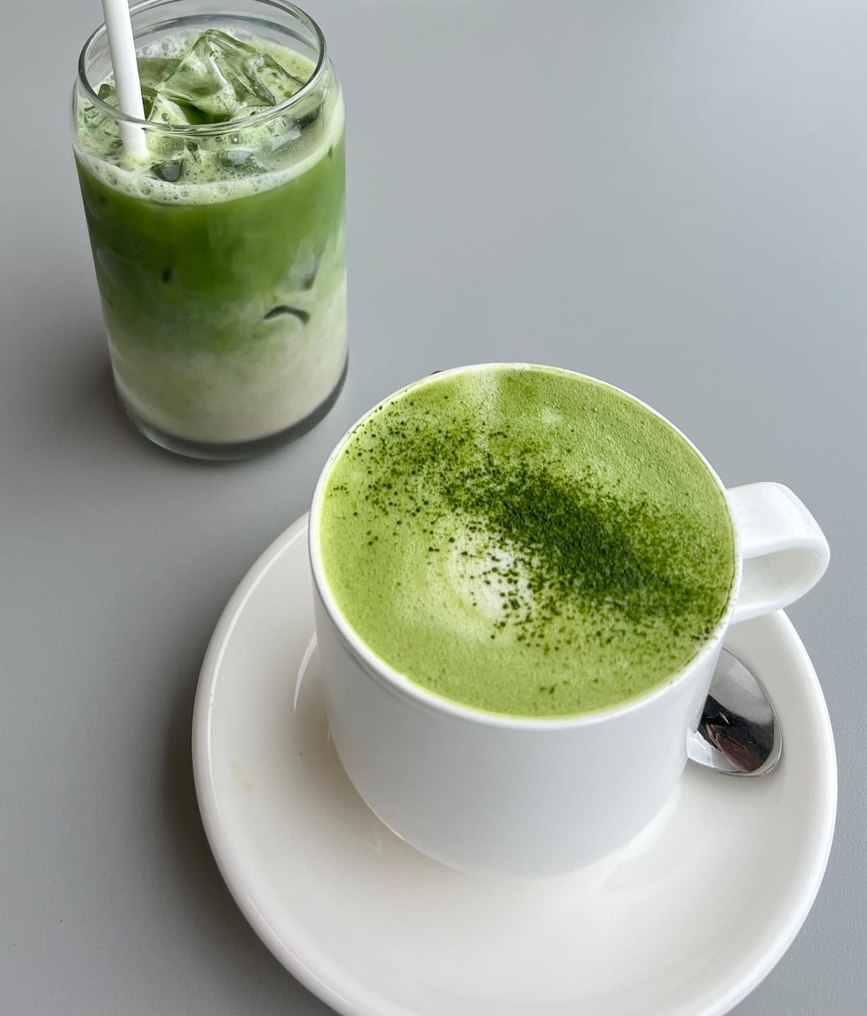 Customer photo review of Unsweetened Matcha Latte