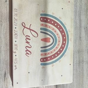 Customer photo review of Personalisierte Erinnerungskiste Baby Reh
