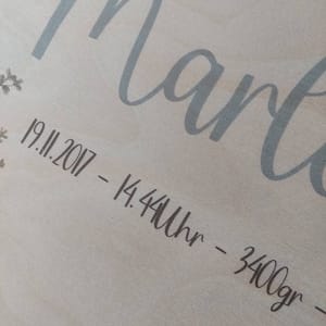Customer photo review of Personalisierte Erinnerungskiste Ballon