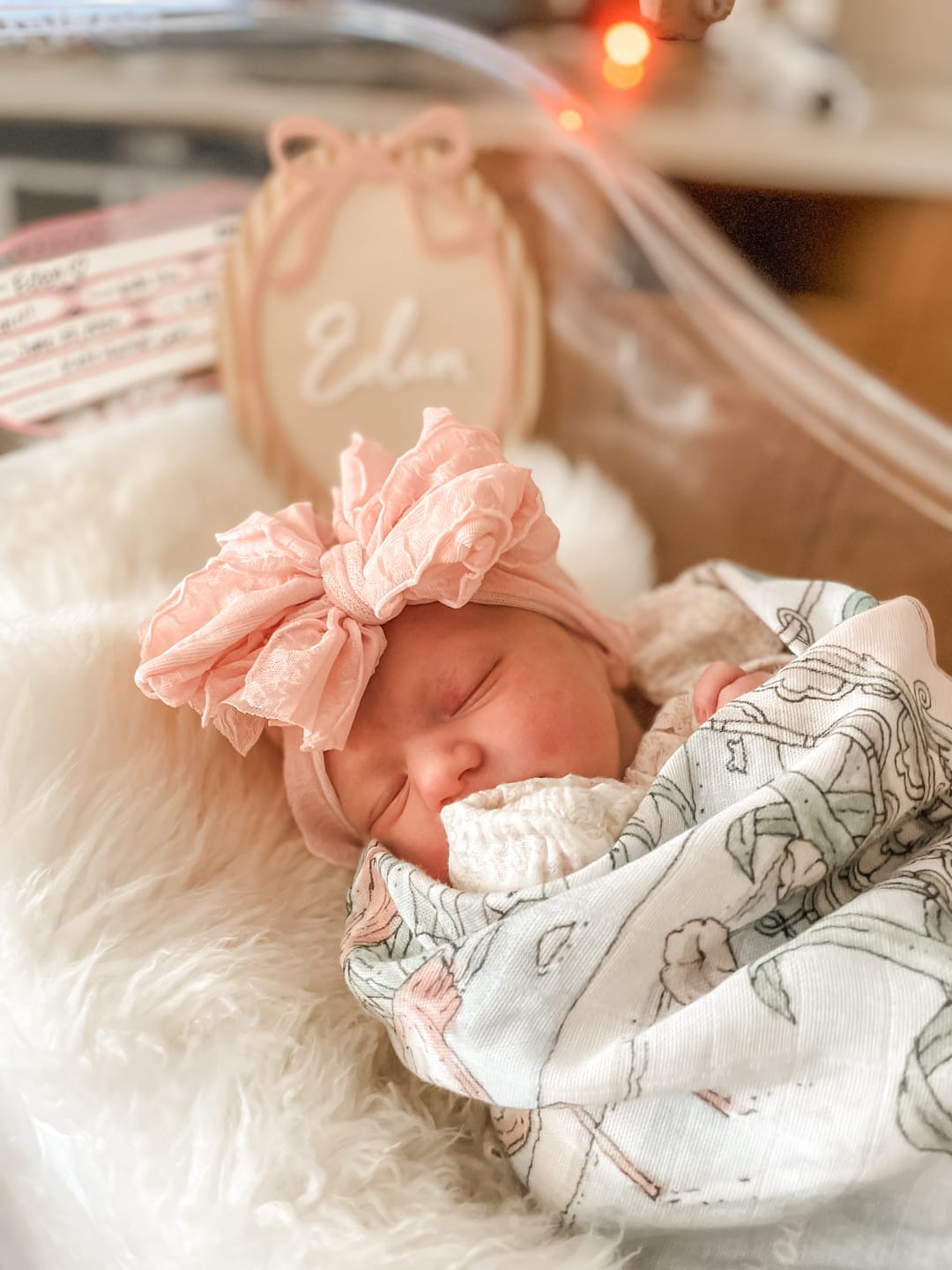 Customer photo review of Ruffled Headband- Paris Pink
