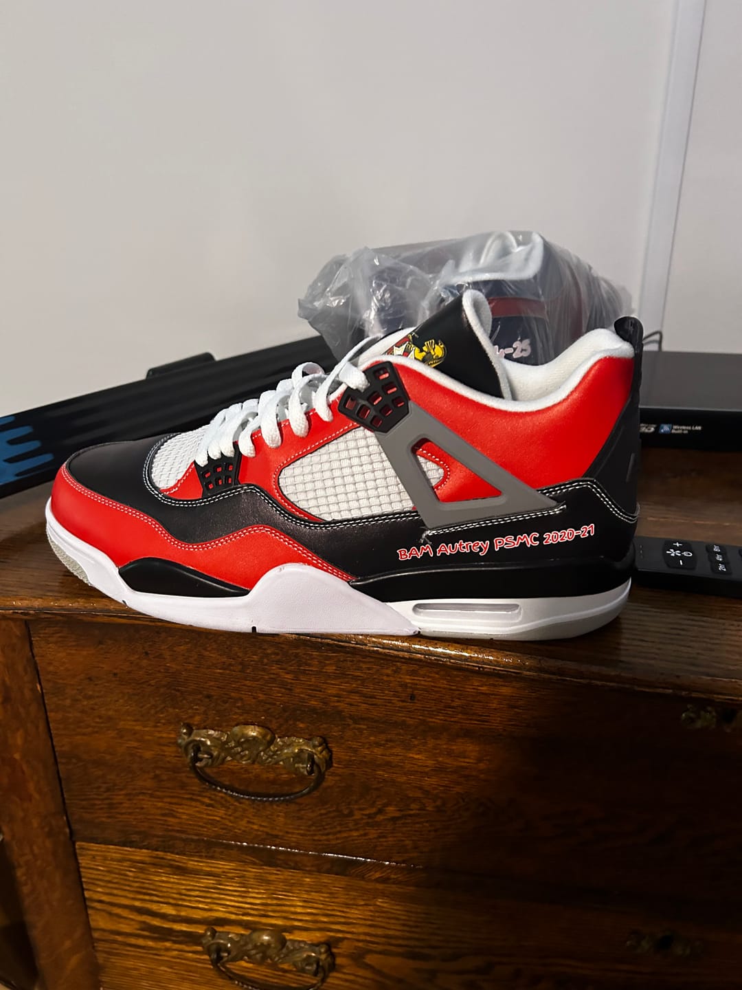 Customer photo review of Custom Company Promo Gifts, custom business gifts Personalized Sneakers, Custom Sneakers, Put name or business name on it, AJ1-C03200
