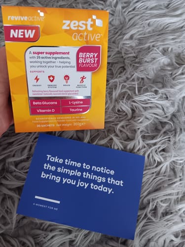 Customer photo review of Zest Active Berry Burst