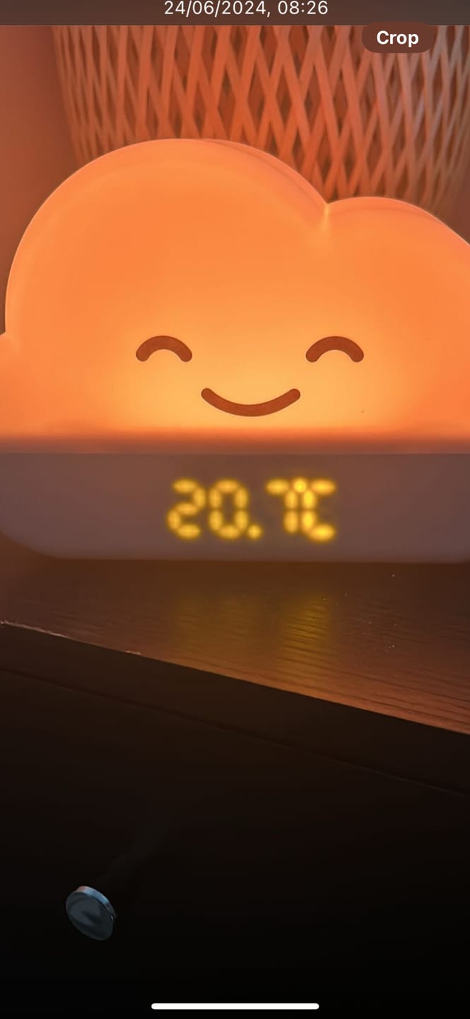 Customer photo review of misty the cloud | 3 in 1 night light