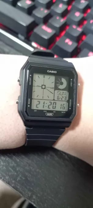 Customer photo review of Reloj Casio Vintage LF-20W-1ADF Twin-Graph Reissue Resina