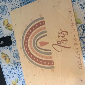 Customer photo review of Personalisierte Erinnerungskiste Ballon
