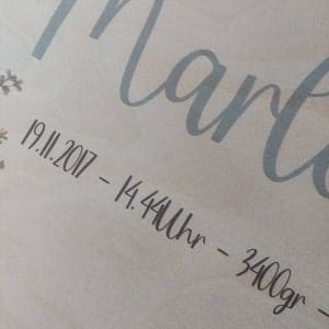 Customer photo review of Personalisierte Erinnerungskiste Hase