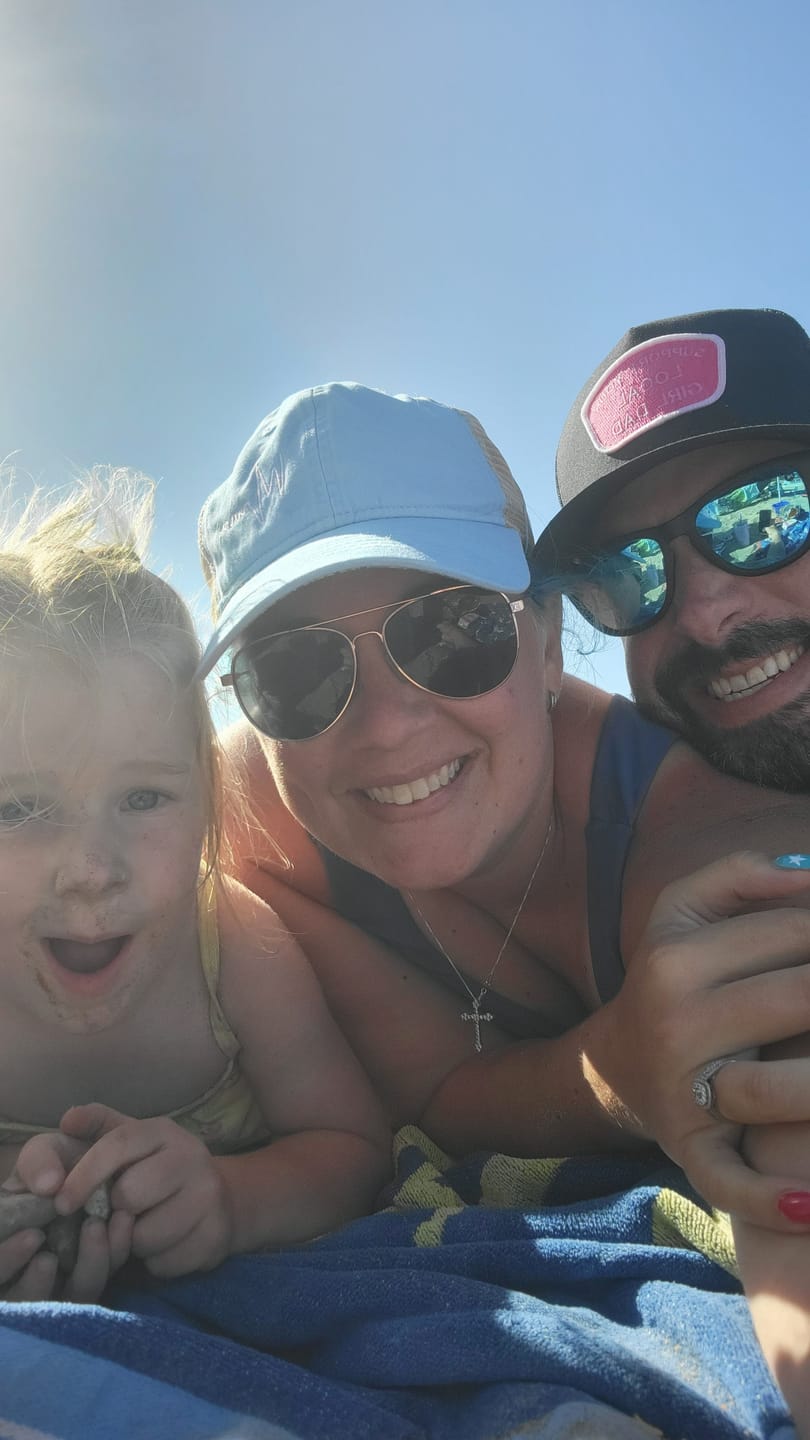 Customer photo review of Support Your Local Girl Dad Flat Bill Trucker