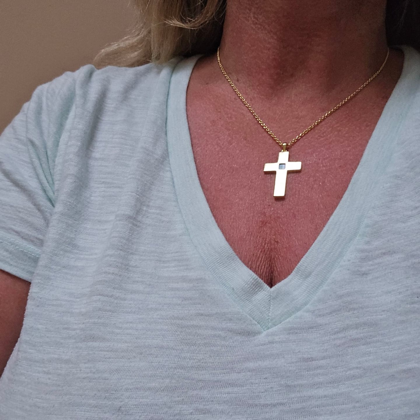 Customer photo review of The Cross Necklace