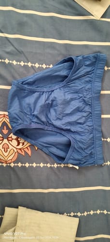 Customer photo review of UATHAYAM Vennto 100% Cotton Solid Shrinkage Control Outer Elastic Briefs For Men (Assorted Colors)