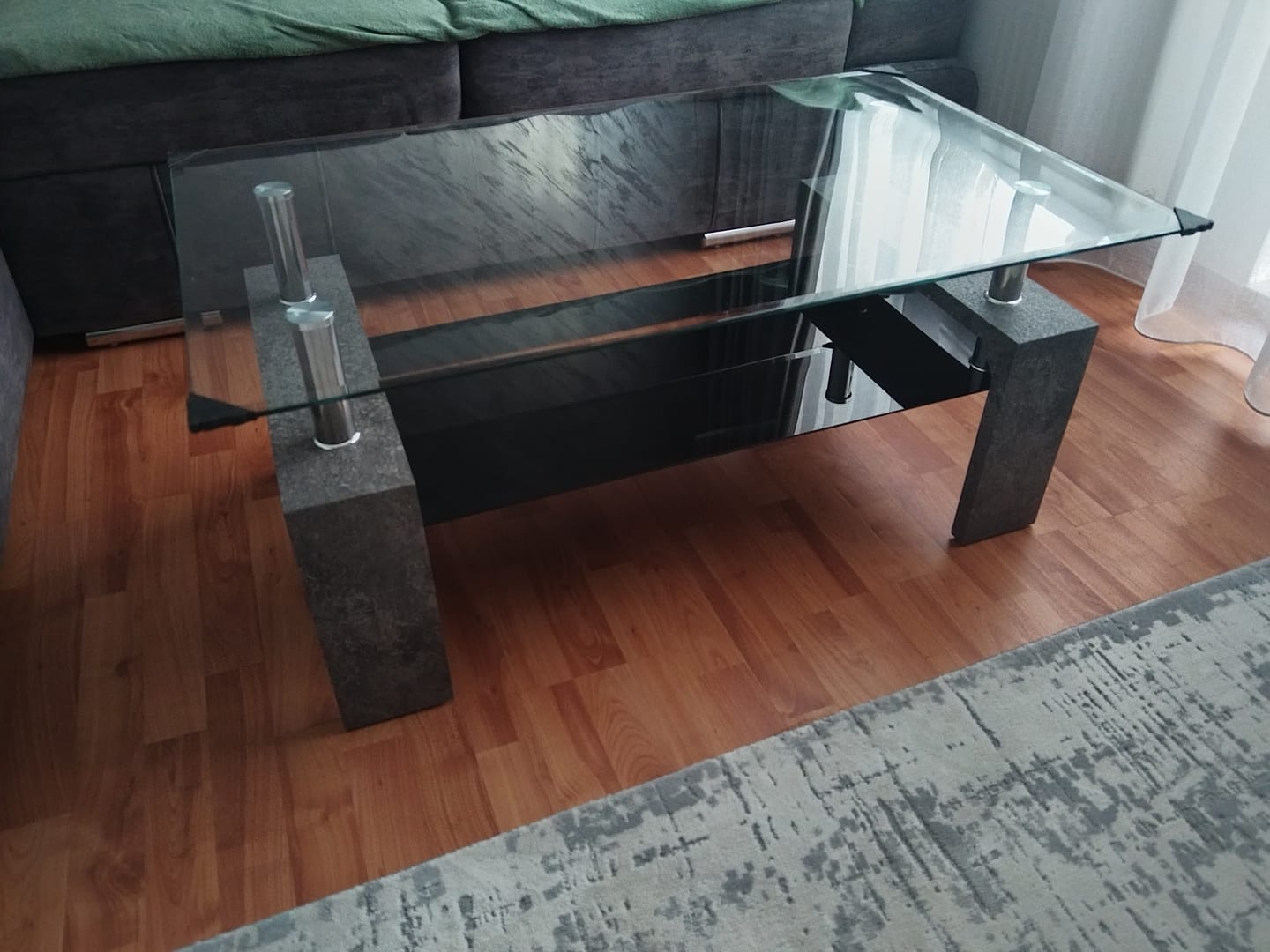 Customer photo review of Masuta DIANA INTRO, transparent/gri beton, 100x60x45 cm