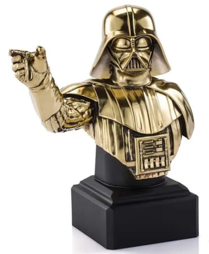 Customer photo review of Limited Edition Gilt Darth Vader Bust 0179016E