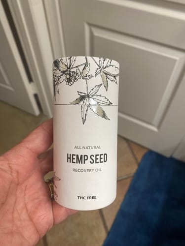 Customer photo review of Hemp Seed Recovery Oil