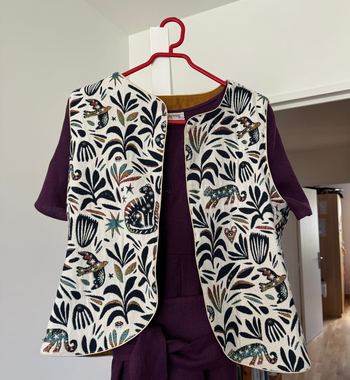 Customer photo review of Veston Gaston en jacquard Mirifique