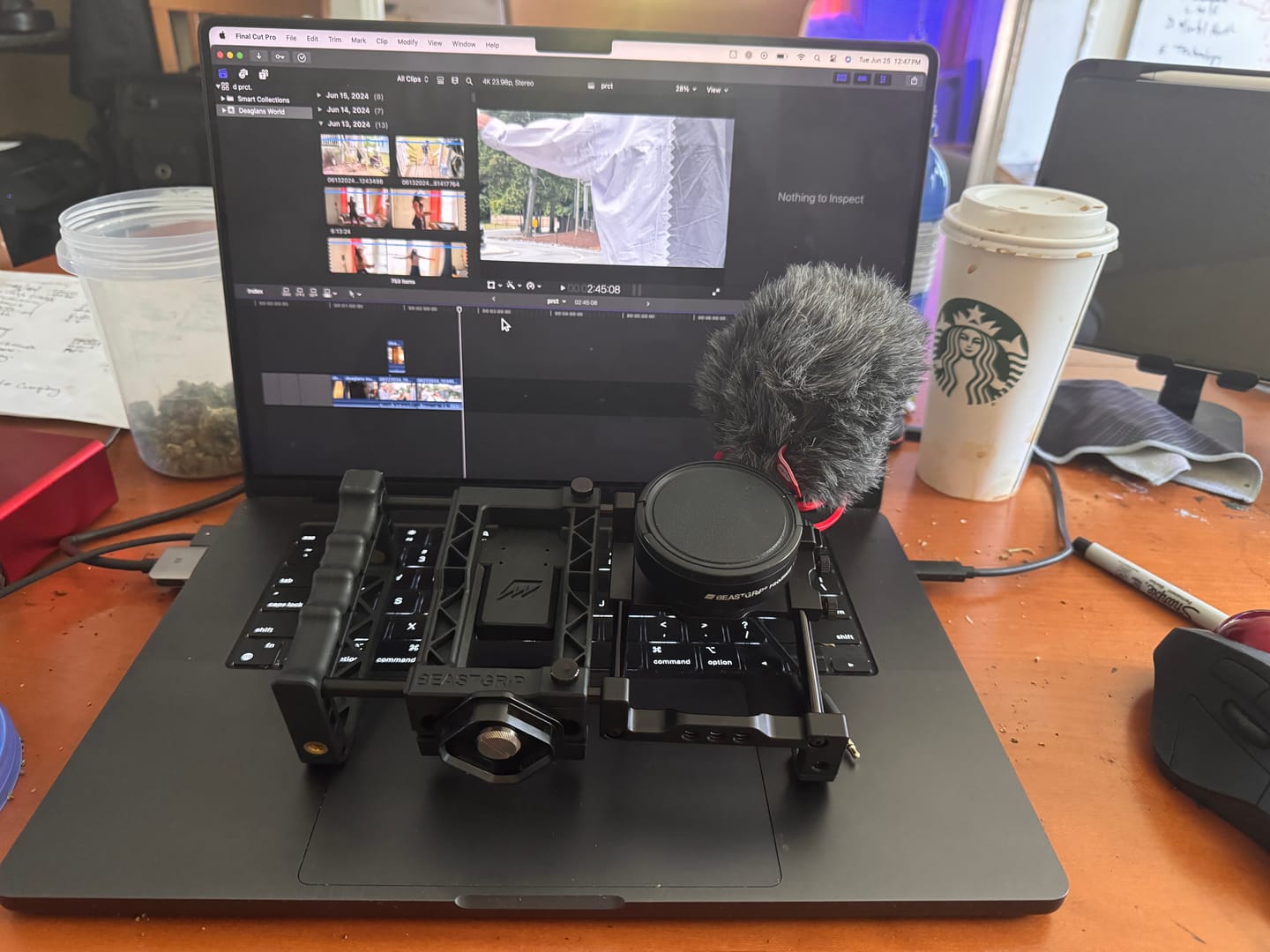 Customer photo review of Beastgrip Pro + 1.7X Telephoto Lens Bundle