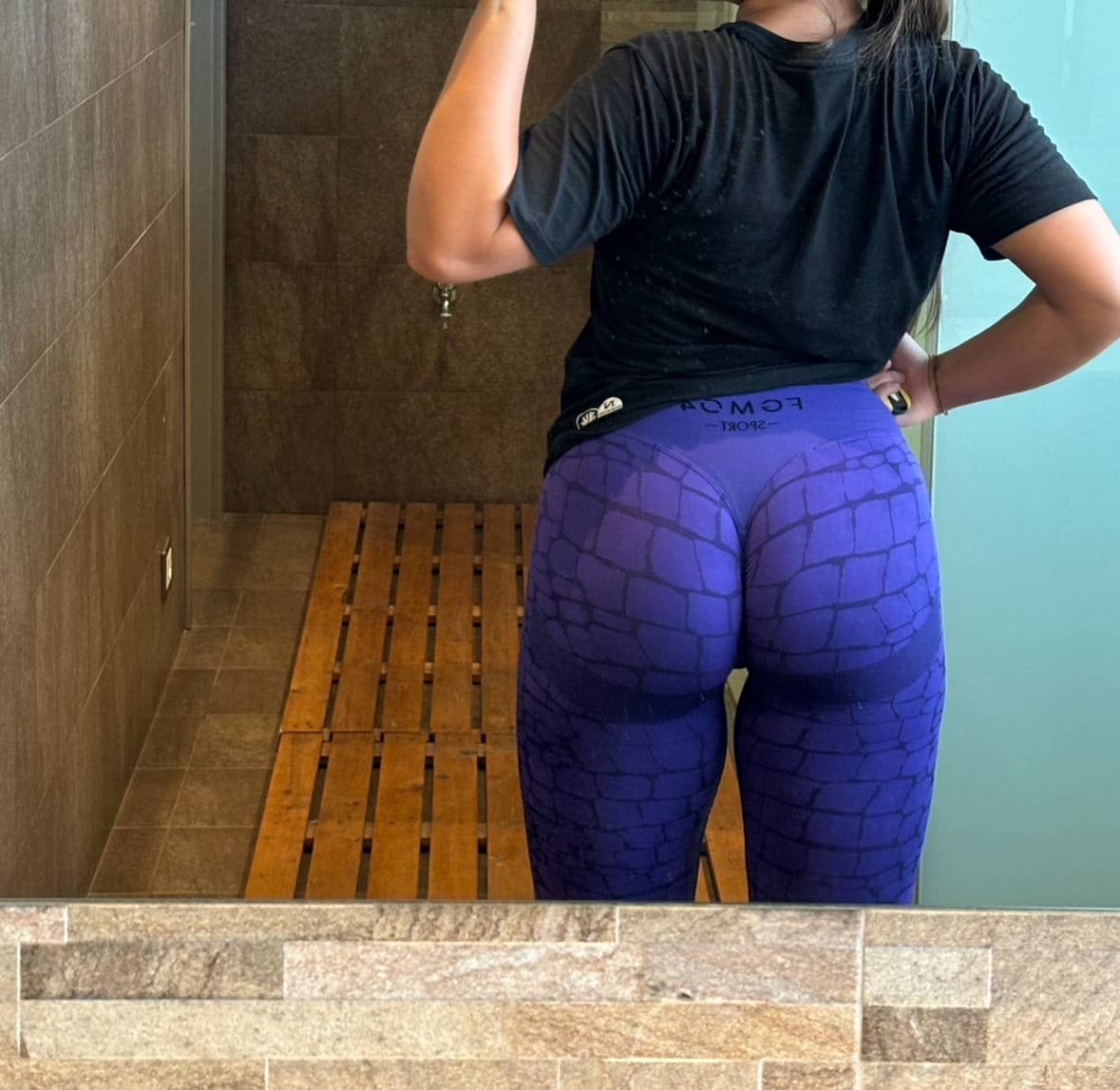 Customer photo review of Leggings All-up Cocco Viola