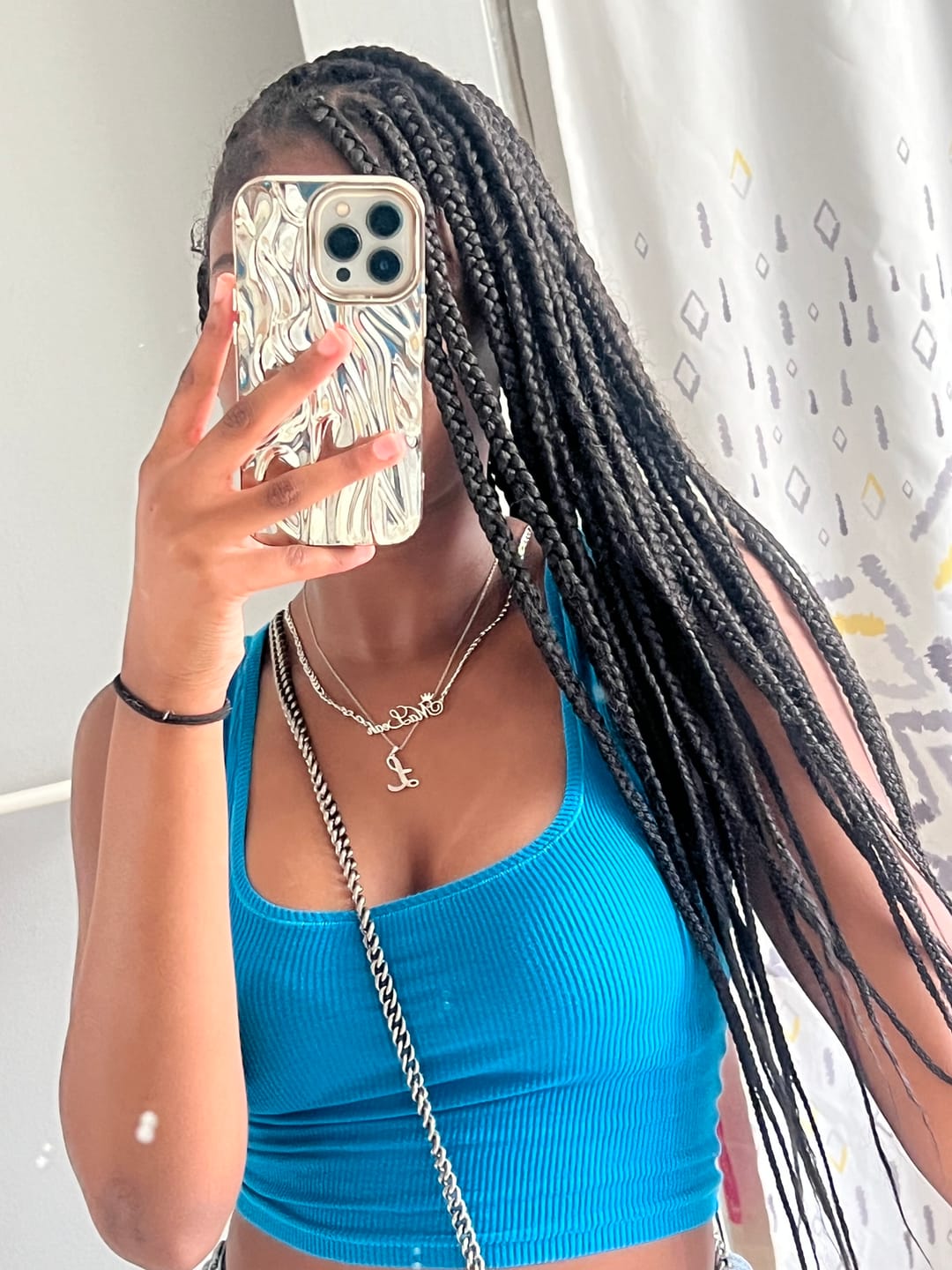 Customer photo review of Crown Name Necklace