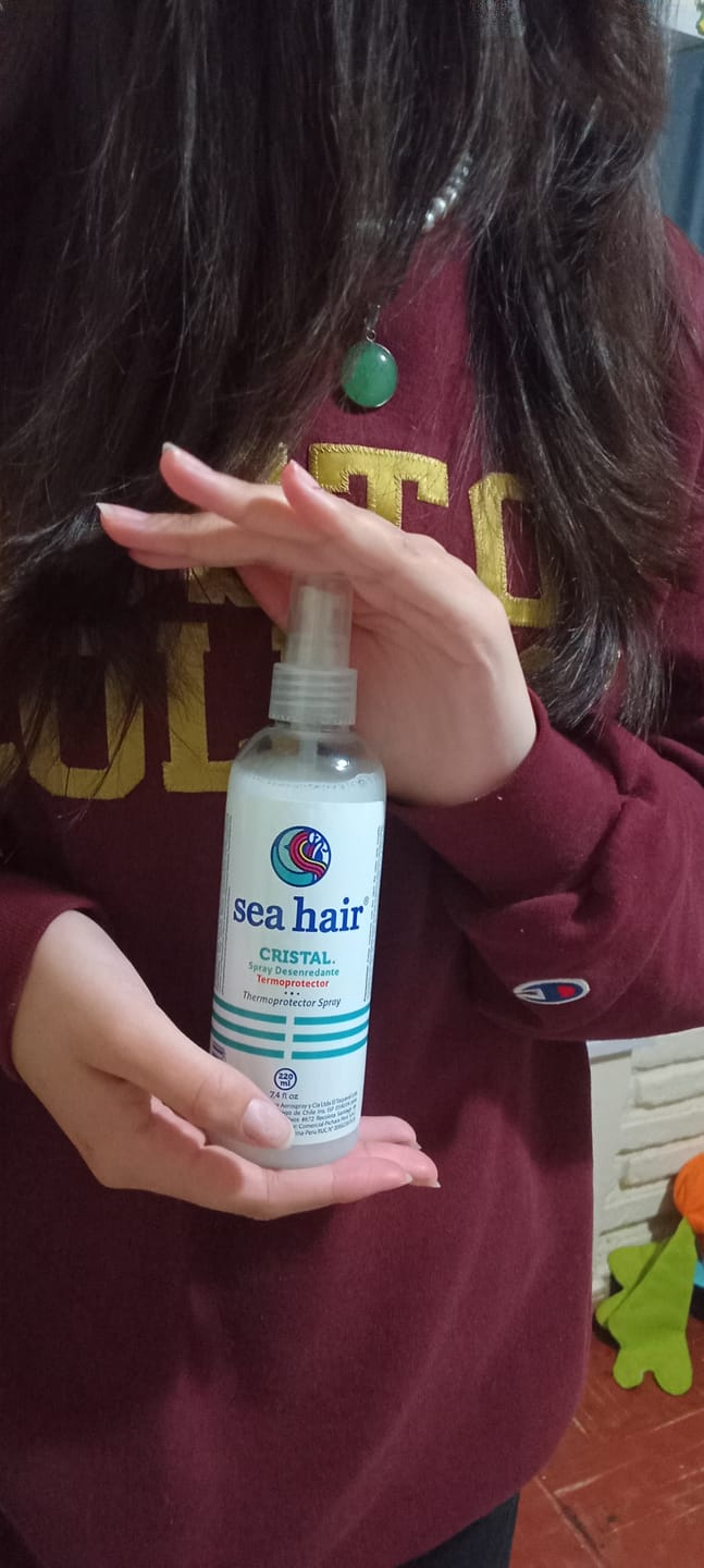Customer photo review of Termoprotector Desenredante Cristal 220ml Sea Hair