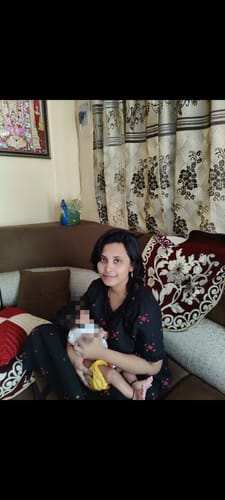 Customer photo review of Black Handloom Maxi