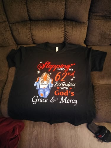 Customer photo review of 62nd Birthday With God's Grace & Mercy