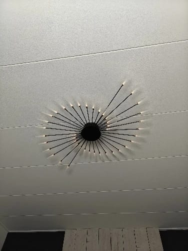 Customer photo review of WOMO Firework Starburst Flush Mount Ceiling Light-WM1000